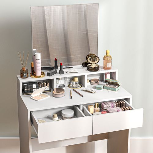 Coiffeuse Grand Miroir Sierra Blanche