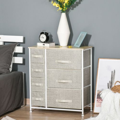 Meuble De Rangement Olivia Blanc Et Gris Clair