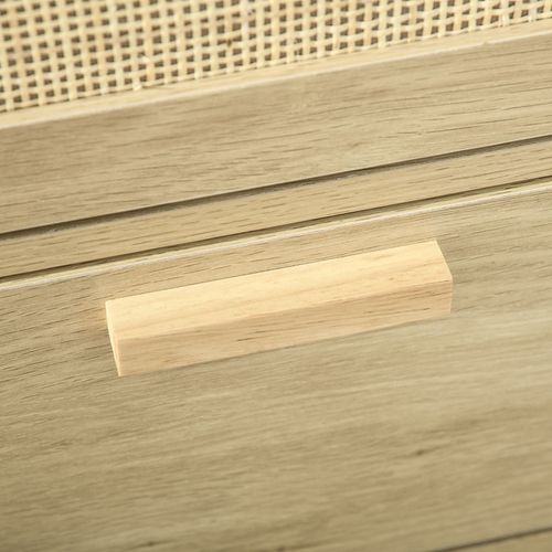 Chiffonnier 3 Tiroirs Rotin Savannah Effet Bois Clair