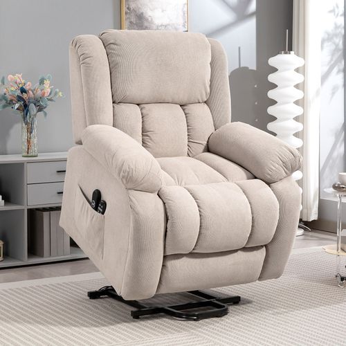 Fauteuil Releveur Massant Inclinable Eleonora Beige