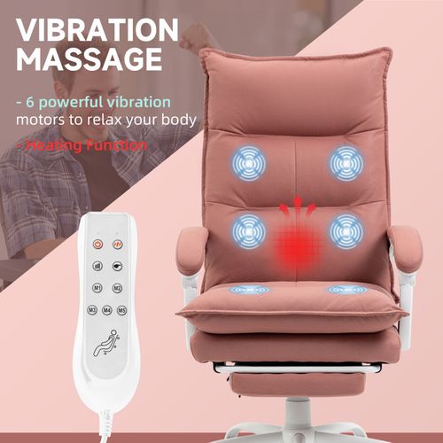 Fauteuil De Bureau Massant Chauffant Adriana Rose