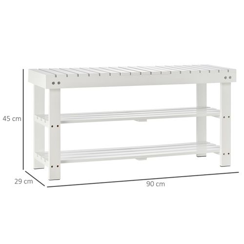 Banc à Chaussures Soren Bois Blanc