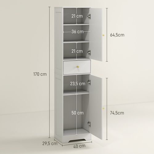 Colonne Salle De Bain Design Bianka Blanche Et Doré