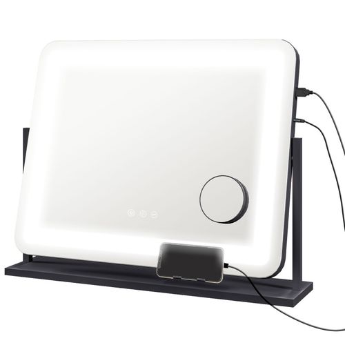 Miroir Lumineux LED 3 Modes D'éclairage Lumea Port Charge USB