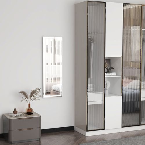 Miroir Mural Plein Pied Rectangulaire LED 40 X 120 Cm Keyros