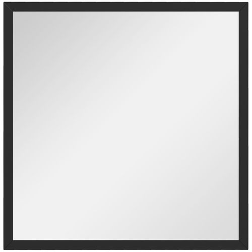 Miroir Mural Carré 50l X 50h Cm Thales Cadre Bois Noir