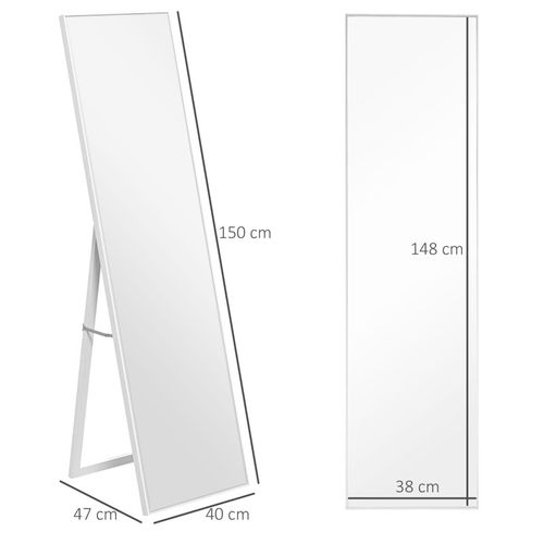 Miroir Sur Pied Rectangulaire 147h X 35l Cm Phileas Aspect Bois