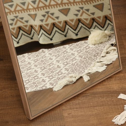 Miroir Sur Pied Rectangulaire 147h X 40l Cm Erynos Aspect Bois