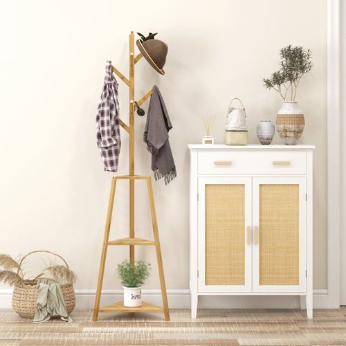 Porte-manteau Sur Pied Santiago Bois Bambou