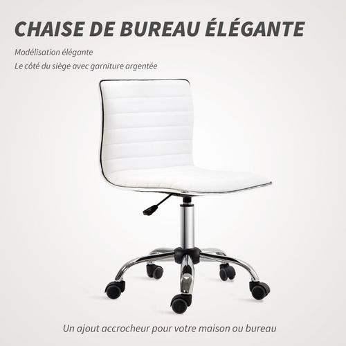 Chaise De Bureau Design Style Chesterfield Anselm Blanc