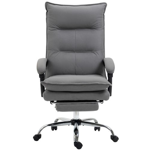 Fauteuil De Bureau Massant Chauffant Monica Gris Et Noir