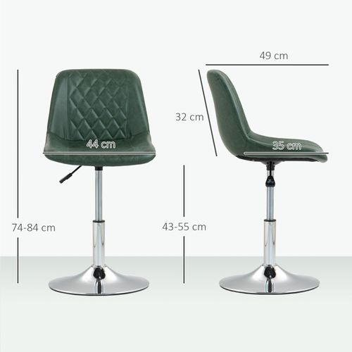 Chaise De Bureau Design Chesterfield Amara Vert Vieilli