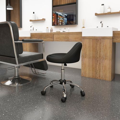 Tabouret à Roulettes Pivotant 360° Marcy Noir