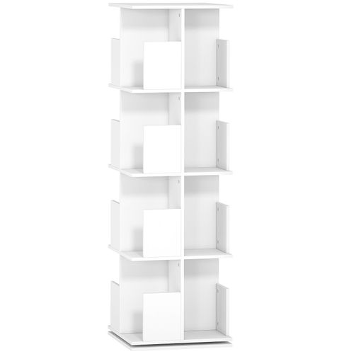 Bibliothèque Rotative 16 Compartiments Canico Blanche