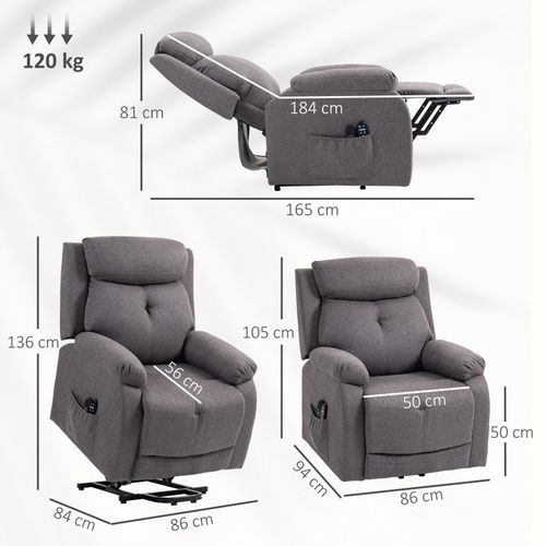 Fauteuil Releveur Massant Kulus Gris