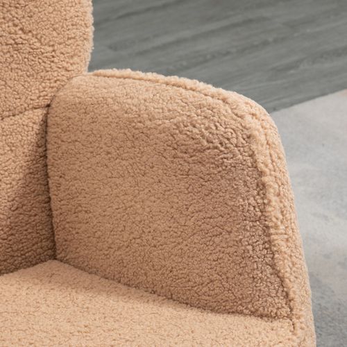 Fauteuil à Bascule Karos Bouclette Marron