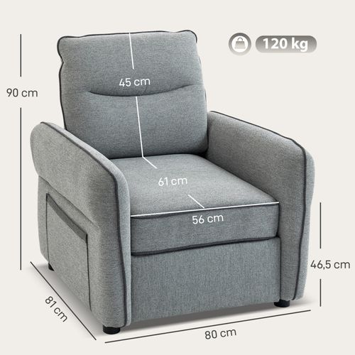 Fauteuil Moderne Aasiaat Aspect Velours Gris