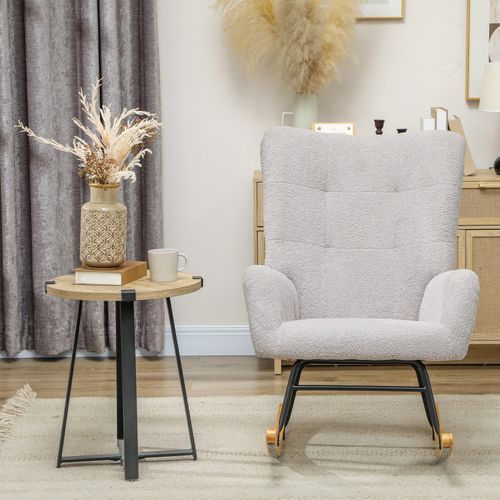 Fauteuil à Bascule Nordique Palik Gris