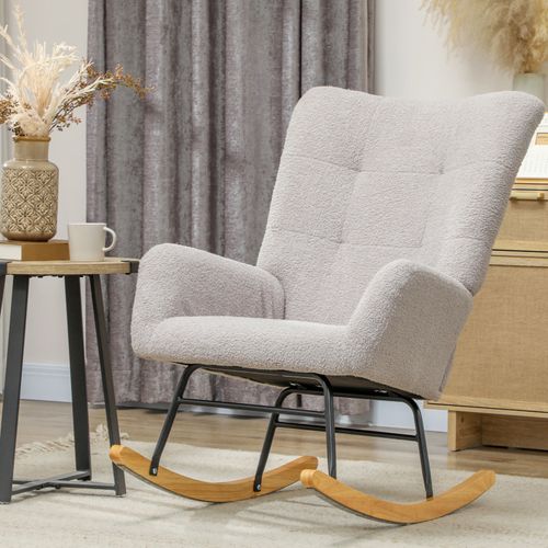 Fauteuil à Bascule Nordique Palik Gris