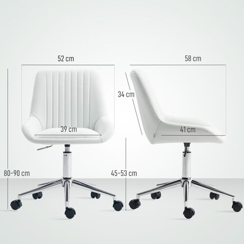Chaise De Bureau Velletri Blanche