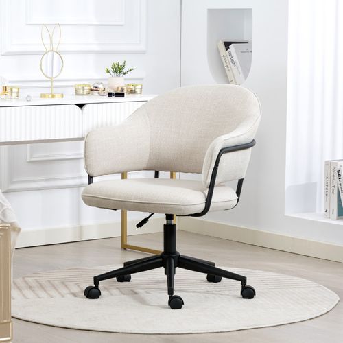 Chaise De Bureau Porticia Beige Clair