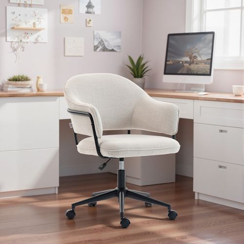 Chaise De Bureau Porticia Beige Clair