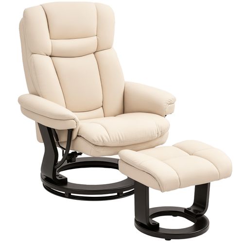Fauteuil De Relaxation Erco Beige Clair Effet Bois Wengé
