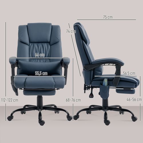 Fauteuil De Bureau Manfred Bleu