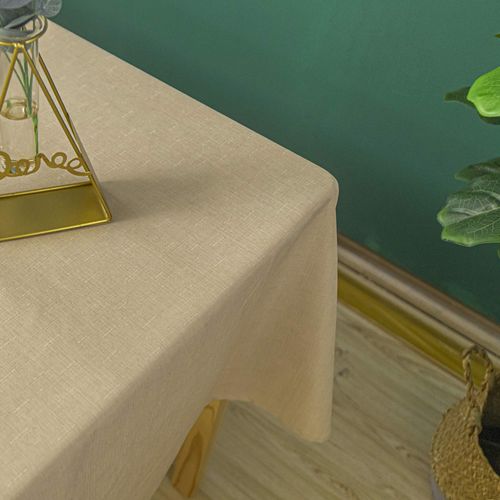 Nappe Anti Tâches Et Infroissable - - Effet Chiné - 145x240 Cm - Beige