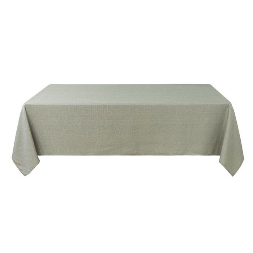 Nappe Anti Tâches Et Infroissable - - Effet Chiné - 145x240 Cm - Gris Perle