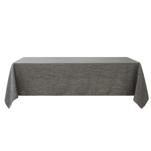 Nappe Anti Tâches Et Infroissable - - Effet Chiné - 145x240 Cm - Gris Anthracite