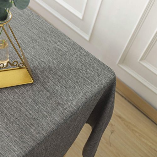 Nappe Anti Tâches Et Infroissable - - Effet Chiné - 145x240 Cm - Gris Anthracite