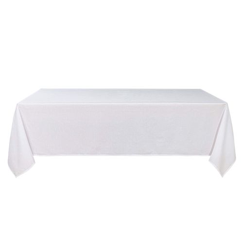Nappe Anti Tâches Et Infroissable - - Effet Chiné - 145x200 Cm - Blanc