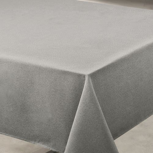 Nappe Déperlante Anti-taches - Effet Lin - 145x240 Cm - Gris Anthracite