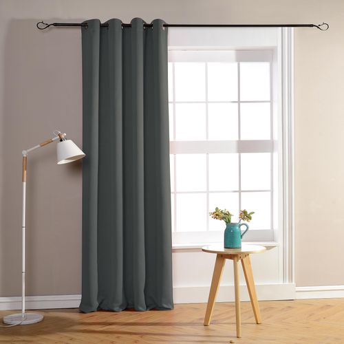 Rideau Occultant Pour Chambre Et Salon - 140x260 Cm - Gris Anthracite