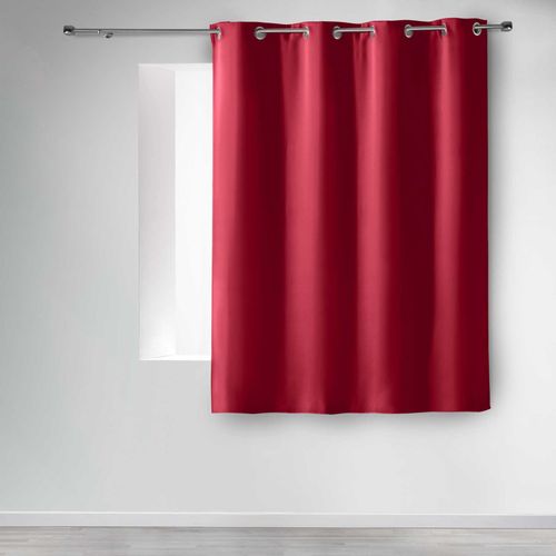 Rideau Court Obscurcissant 90 % Adapté Radiateur - 135x180 Cm - Carmin