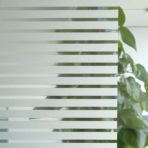 Film Électrostatique à Rayures - 90x200 Cm - Blanc