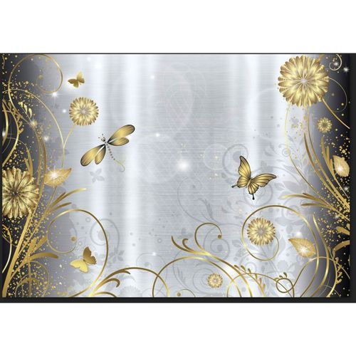 Papier Peint Prairie Royale 350 X 245 Cm Gris