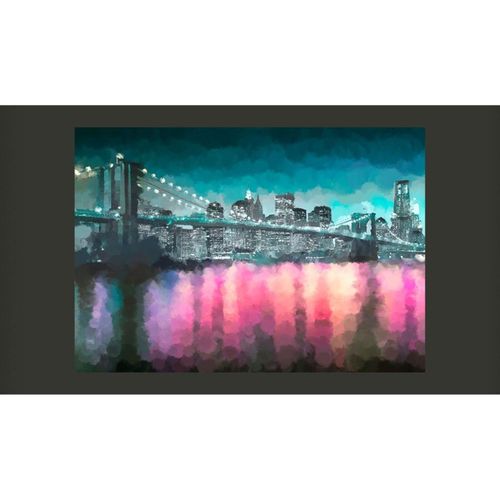 Papier Peint Peint New York 350 X 245 Cm Bleu