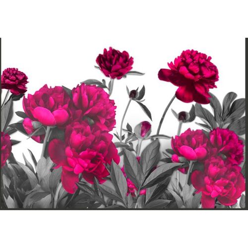 Papier Peint Prairie Luxuriante 400 X 280 Cm Rouge