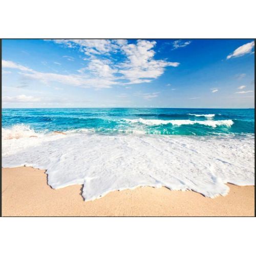 Papier Peint Par La Mer 350 X 245 Cm Bleu