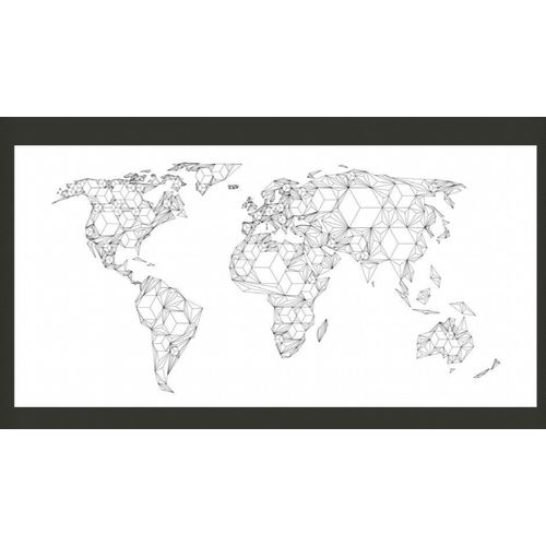 Papier Peint XXL Carte Du Monde Solide Blanc 550 X 270 Cm Blanc