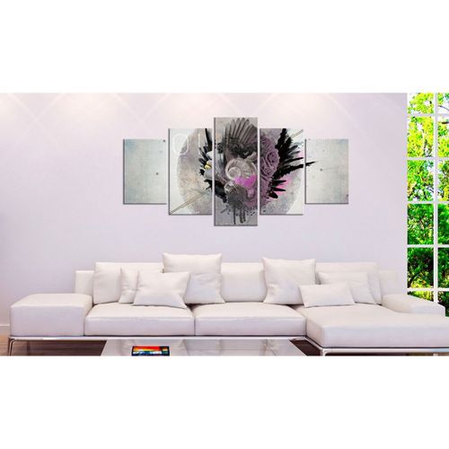 Tableau Femme Insolite 200 X 100 Cm Gris