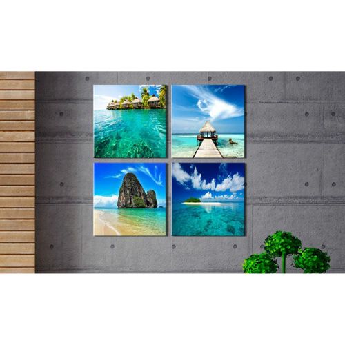 Tableau Les Lieux De Rêves 60 X 60 Cm Bleu