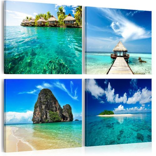 Tableau Les Lieux De Rêves 60 X 60 Cm Bleu