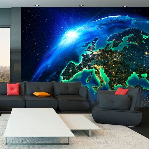 Papier Peint La Planète Bleue 300 X 210 Cm Bleu