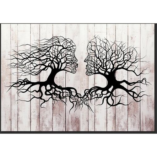 Papier Peint Un Baiser D'arbres 400 X 280 Cm Blanc