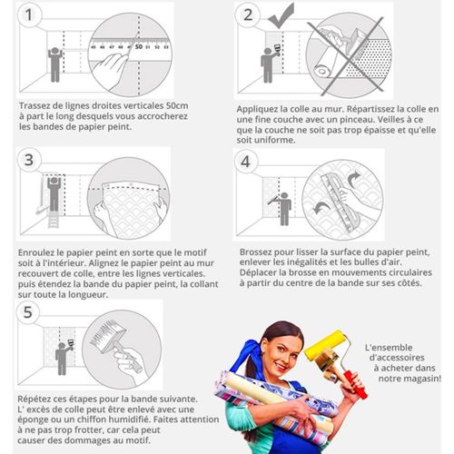 Papier Peint Un Baiser D'arbres 400 X 280 Cm Blanc