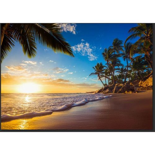 Papier Peint Plage Tropicale 350 X 245 Cm Bleu