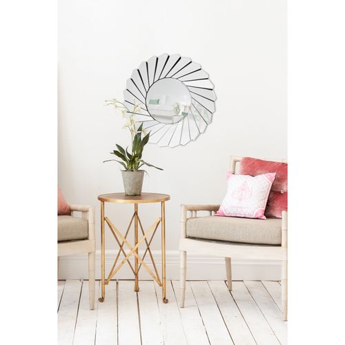 Miroir Mural Miroir Argent 80x80x3,4cm